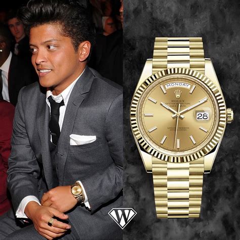 bruno mars rolex